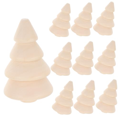 CLISPEED 10 Stück Teiliges DIY Unlackierte Holz Weihnachtsbäume zum Bemalen Natürliche Holzdeko für Weihnachtsdeko Geschenkideen CLISPEED 10 Stück Teiliges DIY Unlackierte Holz Weihnachtsbäume zum Bemalen Natürliche Holzdeko für Weihnachtsdeko Geschenkideen von CLISPEED