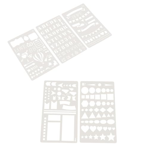CLISPEED 10 Stück Teiliges DIY Zeichenschablonen mit Hohldesign Wiederverwendbare Malvorlagen für Kreative Handwerksprojekte Geeignet für Acrylmalerei und Wanddekorationen CLISPEED 10 Stück Teiliges DIY Zeichenschablonen mit Hohldesign Wiederverwendbare Malvorlagen für Kreative Handwerksprojekte Geeignet für Acrylmalerei und Wanddekorationen von CLISPEED
