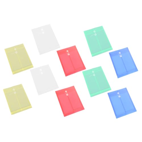 CLISPEED 10 Stück Teiliges Dokumentenmappe Transparent Wasserfeste PP Folienhüllen mit Großer Kapazität Klarer Ordner mit Fadenschluss für Büro und Schule Vielseitiger File Organizer CLISPEED 10 Stück Teiliges Dokumentenmappe Transparent Wasserfeste PP Folienhüllen mit Großer Kapazität Klarer Ordner mit Fadenschluss für Büro und Schule Vielseitiger File Organizer von CLISPEED
