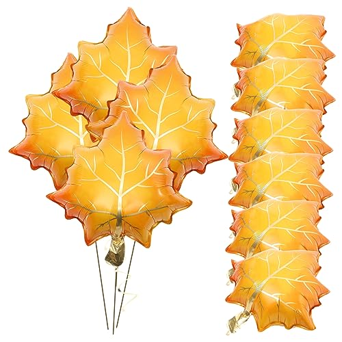 CLISPEED 10 Stück Teiliges Folienballons Ahornblatt Form Gelb Herbstliche Thanksgiving Deko Langlebig Leuchtend als Party und Fotorequisit für Erntedankfest und Herbstfeiern CLISPEED 10 Stück Teiliges Folienballons Ahornblatt Form Gelb Herbstliche Thanksgiving Deko Langlebig Leuchtend als Party und Fotorequisit für Erntedankfest und Herbstfeiern von CLISPEED