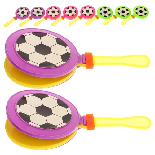CLISPEED 10 Stück Teiliges Fußball Handklapper Party Lärmmacher Kunststoff Klatscher für Sportveranstaltungen und Fanfeiern Leichte Tragbare Cheer Props für Fußballpartys und CLISPEED 10 Stück Teiliges Fußball Handklapper Party Lärmmacher Kunststoff Klatscher für Sportveranstaltungen und Fanfeiern Leichte Tragbare Cheer Props für Fußballpartys und von CLISPEED