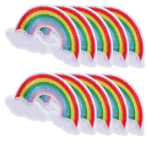 CLISPEED 10 Stück Teiliges Gesticktes Regenbogen Applikations Patch zum Aufbügeln Jeans Jacken Hüte Taschen Langlebig und Vielseitig für Reparatur und Dekoration CLISPEED 10 Stück Teiliges Gesticktes Regenbogen Applikations Patch zum Aufbügeln Jeans Jacken Hüte Taschen Langlebig und Vielseitig für Reparatur und Dekoration von CLISPEED