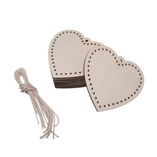 CLISPEED 10 Stück Teiliges Herzförmige Holzscheiben mit Bohrungen Naturbelassene DIY Holzanhänger für Hochzeitsdeko Valentinstag Basteln und Individuelle Gravur Kleine Holzherzen zum CLISPEED 10 Stück Teiliges Herzförmige Holzscheiben mit Bohrungen Naturbelassene DIY Holzanhänger für Hochzeitsdeko Valentinstag Basteln und Individuelle Gravur Kleine Holzherzen zum von CLISPEED
