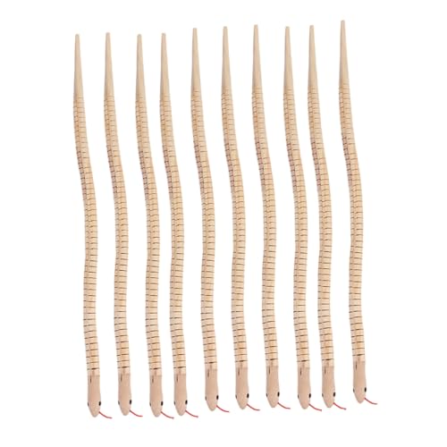 CLISPEED 10 Stück Teiliges Holzschlangen Realistisch Biegsam für Halloween Partydeko und Mitgebsel Flexible Gelenke Grüne Tierfigur als Gruseliges Spaßspielzeug CLISPEED 10 Stück Teiliges Holzschlangen Realistisch Biegsam für Halloween Partydeko und Mitgebsel Flexible Gelenke Grüne Tierfigur als Gruseliges Spaßspielzeug von CLISPEED