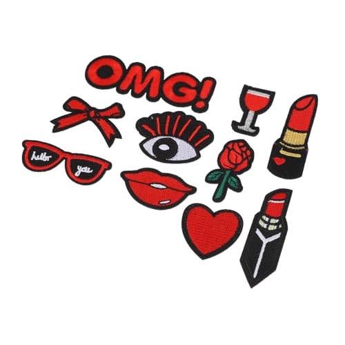 CLISPEED 10 Stück Teiliges Kreative DIY Stick Patches zum Aufbügeln Bunte Textil Aufnäher mit Cartoon Motiven Selbstklebend Hochwertiger für Kleidung Taschen Hüte Verdecken Verzieren CLISPEED 10 Stück Teiliges Kreative DIY Stick Patches zum Aufbügeln Bunte Textil Aufnäher mit Cartoon Motiven Selbstklebend Hochwertiger für Kleidung Taschen Hüte Verdecken Verzieren von CLISPEED