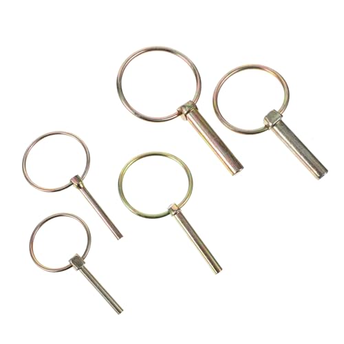 CLISPEED 10 Stück Teiliges Lynch Sicherungsstift mit Ring Federbelastet aus Verzinktem Karbonstahl für Traktor Anhänger Rasenmäher Langlebig und Rostbeständig für Landwirtschaft und Garten CLISPEED 10 Stück Teiliges Lynch Sicherungsstift mit Ring Federbelastet aus Verzinktem Karbonstahl für Traktor Anhänger Rasenmäher Langlebig und Rostbeständig für Landwirtschaft und Garten von CLISPEED