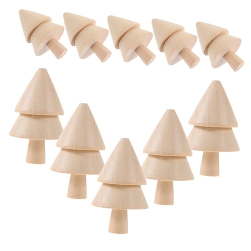 CLISPEED 10 Stück Teiliges Mini Holz Weihnachtsbäume zum Bemalen DIY Weihnachtsdeko aus Naturbelassenem Holz Doppellagige Figuren Kreative Bastelidee für Tischdekoration und CLISPEED 10 Stück Teiliges Mini Holz Weihnachtsbäume zum Bemalen DIY Weihnachtsdeko aus Naturbelassenem Holz Doppellagige Figuren Kreative Bastelidee für Tischdekoration und von CLISPEED