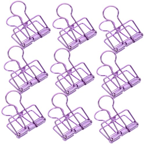CLISPEED 10 Stück Teiliges Mittlere Metall binder Clips in Violett Vielseitige Büroklammern zum Organisieren von Dokumenten Papieren Notizen und Rechnungen für Schule Büro und Zuhause CLISPEED 10 Stück Teiliges Mittlere Metall binder Clips in Violett Vielseitige Büroklammern zum Organisieren von Dokumenten Papieren Notizen und Rechnungen für Schule Büro und Zuhause von CLISPEED