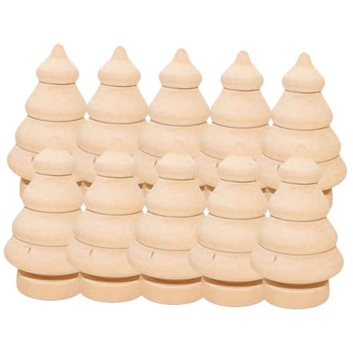 CLISPEED 10 Stück Teiliges Natürliches Holz Weihnachtsbaum Bastelset für Bemalen und Gestalten Unbehandeltes DIY Holzspielzeug Langlebig Fein Geschliffen für Schul und Wohnraumdekoration CLISPEED 10 Stück Teiliges Natürliches Holz Weihnachtsbaum Bastelset für Bemalen und Gestalten Unbehandeltes DIY Holzspielzeug Langlebig Fein Geschliffen für Schul und Wohnraumdekoration von CLISPEED