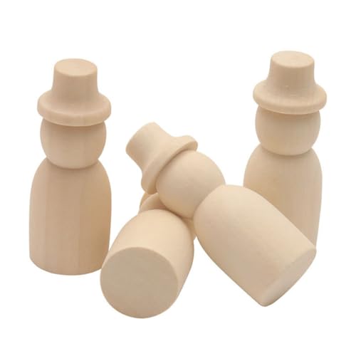 CLISPEED 10 Stück Teiliges Naturfarbene Holzfiguren mit DIY Bastelset für Bemalbare Holzpuppen zur Kreativen Dekoration und Pädagogischem für Junge Mädchen CLISPEED 10 Stück Teiliges Naturfarbene Holzfiguren mit DIY Bastelset für Bemalbare Holzpuppen zur Kreativen Dekoration und Pädagogischem für Junge Mädchen von CLISPEED