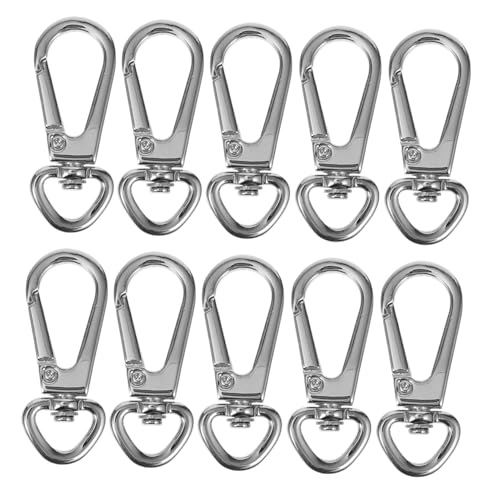 CLISPEED 10 Stück Teiliges Premium Metall Karabiner Schlüsselanhänger mit Schnellem Verschluss Tragbarer Taschenclip für DIY Handtaschen Schlüsselbunde Kettenverschluss Leicht zu CLISPEED 10 Stück Teiliges Premium Metall Karabiner Schlüsselanhänger mit Schnellem Verschluss Tragbarer Taschenclip für DIY Handtaschen Schlüsselbunde Kettenverschluss Leicht zu von CLISPEED