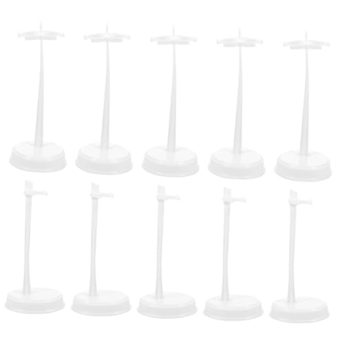 CLISPEED 10 Stück Teiliges Puppenständer Weißem Stabile Mini doll Display Ständer für Mädchen Vielseitig Einsetzbar zur Sicheren Präsentation von Puppen Figuren und Modellen Regalen und CLISPEED 10 Stück Teiliges Puppenständer Weißem Stabile Mini doll Display Ständer für Mädchen Vielseitig Einsetzbar zur Sicheren Präsentation von Puppen Figuren und Modellen Regalen und von CLISPEED