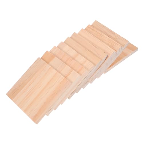 CLISPEED 10 Stück Teiliges Quadratische Unlackierte Holzstücke mit Glatter Oberfläche Vielseitig für DIY Holzschnitzerei Malerei Pyrographie und Kreative Bastelprojekte CLISPEED 10 Stück Teiliges Quadratische Unlackierte Holzstücke mit Glatter Oberfläche Vielseitig für DIY Holzschnitzerei Malerei Pyrographie und Kreative Bastelprojekte von CLISPEED