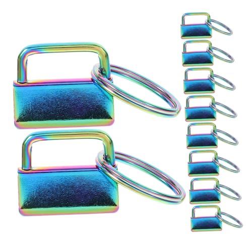 CLISPEED 10 Stück Teiliges Schlüsselanhänger Bunte DIY Bag Making Clips für Schlüsselbänder und Fob Hardware Vielseitig Einsetzbar für Bastelprojekte und Taschen Zubehör CLISPEED 10 Stück Teiliges Schlüsselanhänger Bunte DIY Bag Making Clips für Schlüsselbänder und Fob Hardware Vielseitig Einsetzbar für Bastelprojekte und Taschen Zubehör von CLISPEED