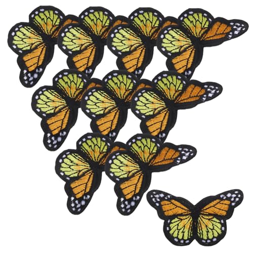 CLISPEED 10 Stück Teiliges Schmetterling Bügelbilder zum Aufbügeln Bestickte Stoffapplikationen für Diy Kleidung Reparatur Langlebige Farbintensive Patches für Jacken Hüte und Kreative CLISPEED 10 Stück Teiliges Schmetterling Bügelbilder zum Aufbügeln Bestickte Stoffapplikationen für Diy Kleidung Reparatur Langlebige Farbintensive Patches für Jacken Hüte und Kreative von CLISPEED