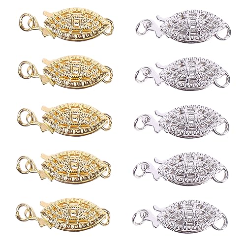 CLISPEED 10 Stück Teiliges Schmuckverschluss aus Filigrane Fischhaken Karabiner für Halsketten und Armbänder Stilvolle DIY Verbinder Vielseitig Einsetzbar für Schmuckherstellung CLISPEED 10 Stück Teiliges Schmuckverschluss aus Filigrane Fischhaken Karabiner für Halsketten und Armbänder Stilvolle DIY Verbinder Vielseitig Einsetzbar für Schmuckherstellung von CLISPEED