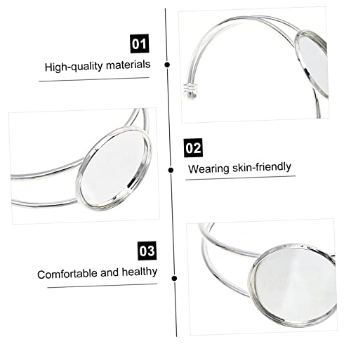 CLISPEED 10 Stück Teiliges Silbernes Verstellbares Kupfer Armband Langlebige DIY Schmuck Basisfassung für Cabochons Eleganter Schmuckrohling für Armbandgestaltung CLISPEED 10 Stück Teiliges Silbernes Verstellbares Kupfer Armband Langlebige DIY Schmuck Basisfassung für Cabochons Eleganter Schmuckrohling für Armbandgestaltung von CLISPEED