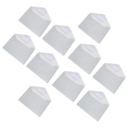 CLISPEED 10 Stück Teiliges Transparente Dokumententaschen Leichte Aufbewahrungstaschen Reißfeste Büro Ordner für Dokumentenorganisation Praktische Transparente Sichttaschen CLISPEED 10 Stück Teiliges Transparente Dokumententaschen Leichte Aufbewahrungstaschen Reißfeste Büro Ordner für Dokumentenorganisation Praktische Transparente Sichttaschen von CLISPEED