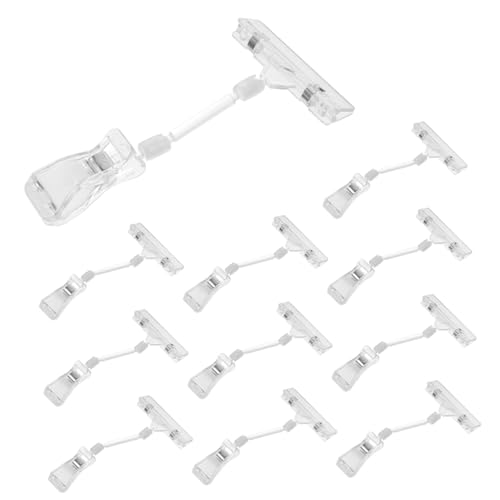 CLISPEED 10 Stück Teiliges Transparenter Drehbarer Preisschildhalter Clip für Einzelhandel Supermarkt Werbefähig Verstellbar Robust für Preisschilder Namenskarten Posteranzeigen in CLISPEED 10 Stück Teiliges Transparenter Drehbarer Preisschildhalter Clip für Einzelhandel Supermarkt Werbefähig Verstellbar Robust für Preisschilder Namenskarten Posteranzeigen in von CLISPEED