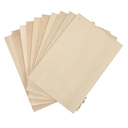 CLISPEED 10 Stück Teiliges Unbemalte Holzplatten aus Lindenholz Glatte Oberfläche Vielseitig für DIY Bastelprojekte Gravur und Modellbau Natürliche Holzstücke für Kreative Handarbeiten und CLISPEED 10 Stück Teiliges Unbemalte Holzplatten aus Lindenholz Glatte Oberfläche Vielseitig für DIY Bastelprojekte Gravur und Modellbau Natürliche Holzstücke für Kreative Handarbeiten und von CLISPEED