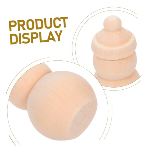 CLISPEED 10 Stück Teiliges Unfertige Mini Holz Schneemann Püppchen aus Massivem Holz Glatte Oberfläche zum Bemalen und Basteln für Kreative Weihnachtsdekoration Vielseitige DIY Holzfiguren von CLISPEED