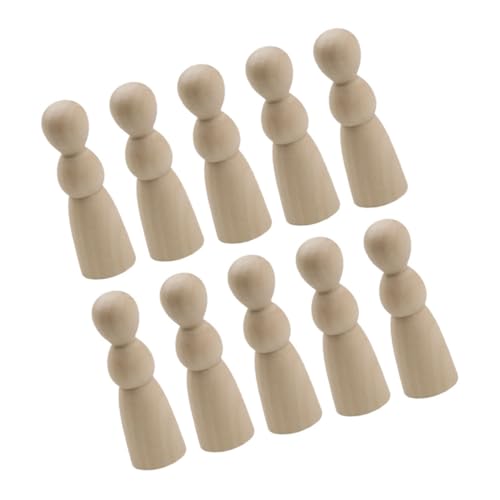 CLISPEED 10 Stück Teiliges Unvollendete Kleine Holzfiguren für DIY Bemalung Handgefertigte Naturfarbene Peg Dolls als und Dekoration für Bastelprojekte und Wohnraumgestaltung CLISPEED 10 Stück Teiliges Unvollendete Kleine Holzfiguren für DIY Bemalung Handgefertigte Naturfarbene Peg Dolls als und Dekoration für Bastelprojekte und Wohnraumgestaltung von CLISPEED