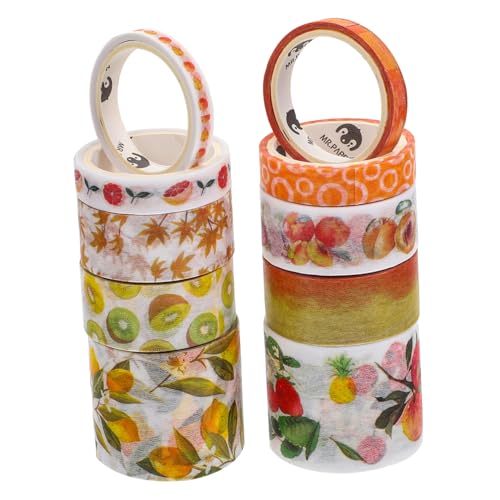 CLISPEED 10 Stück Teiliges Washi Tape Dekoratives Scrapbook Klebeband mit Vielfältigen Vintage Mustern Selbstklebend Einfach Ablösbar für Tagebuch und Geschenkverpackung Kreative CLISPEED 10 Stück Teiliges Washi Tape Dekoratives Scrapbook Klebeband mit Vielfältigen Vintage Mustern Selbstklebend Einfach Ablösbar für Tagebuch und Geschenkverpackung Kreative von CLISPEED