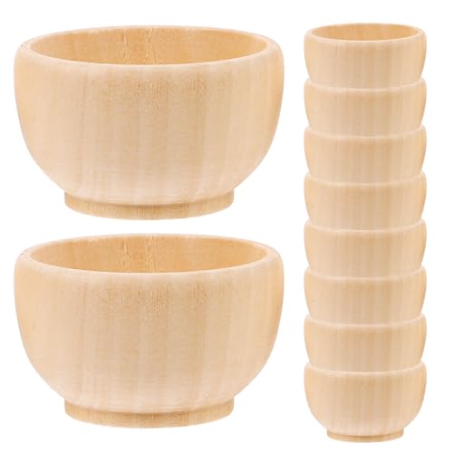 CLISPEED 10 Stück Unbemalte Holzschalen DIY Holzschalen für Bastelprojekte für Malen Dekoration für Partys Kinderhandwerk und Kreative CLISPEED 10 Stück Unbemalte Holzschalen DIY Holzschalen für Bastelprojekte für Malen Dekoration für Partys Kinderhandwerk und Kreative von CLISPEED