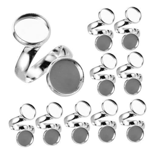 CLISPEED 10 Stück Verstellbare Ringrohlinge aus Kupfer Flache Basisringe mit Glatter Oberfläche DIY Schmuckzubehör für Individuelle Fingerringe für Heim DIY und Geschenkideen CLISPEED 10 Stück Verstellbare Ringrohlinge aus Kupfer Flache Basisringe mit Glatter Oberfläche DIY Schmuckzubehör für Individuelle Fingerringe für Heim DIY und Geschenkideen von CLISPEED