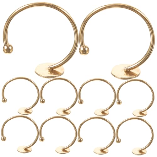 CLISPEED 10 Stück Verstellbare Ringrohlinge mit Flacher Basis für DIY Schmuckherstellung Einstellbare Fingerringhalter für Ringgestaltung Geeignet für Verschiedene Ringgrößen von CLISPEED