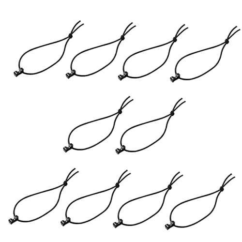 CLISPEED 10 Stücke Elastische Kordel Einstellbare Toggle Mini Schnalle für Tasche Lagerung Band Clip Outdoor Verschluss Haken Verschluss von CLISPEED