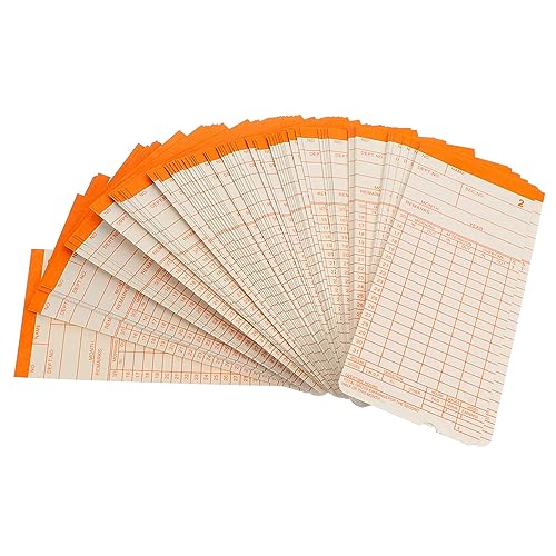CLISPEED 100 Blatt Büro Nutzungs Karten für Anwesenheitsnachweise Wöchentliche Stempelkarten für Unternehmen Hochgradiges Papier Leicht und Tragbar CLISPEED 100 Blatt Büro Nutzungs Karten für Anwesenheitsnachweise Wöchentliche Stempelkarten für Unternehmen Hochgradiges Papier Leicht und Tragbar von CLISPEED