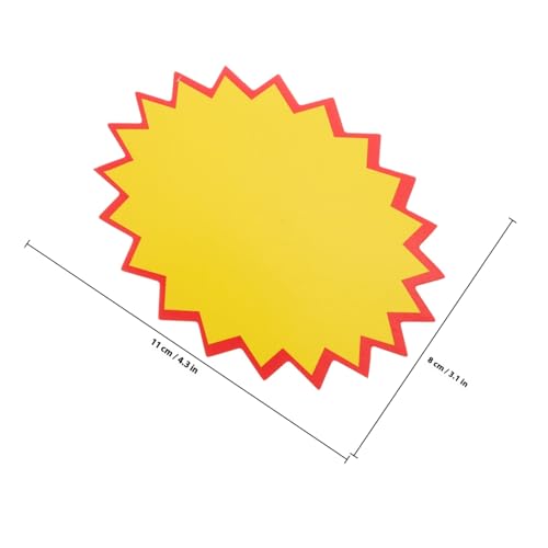 CLISPEED 100 Blatt Große Pop Preisschilder aus Papier Werbeetiketten für Einzelhandel Supermarkt Verkaufsförderung Auffällige Preisschilder Langlebig Robust Einfach Anzubringen CLISPEED 100 Blatt Große Pop Preisschilder aus Papier Werbeetiketten für Einzelhandel Supermarkt Verkaufsförderung Auffällige Preisschilder Langlebig Robust Einfach Anzubringen von CLISPEED