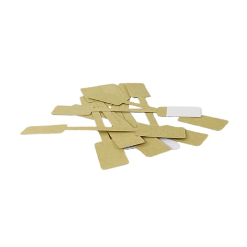 CLISPEED 100 Blatt Kraftpapier Schmuckpreisetiketten Quadratisch Packung Umweltfreundliche Beschreibbare Aufkleber für Schmuck Kleidung Bastelbedarf Langlebig und Vielseitig Verwendbar von CLISPEED