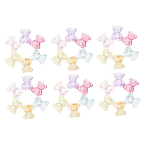 CLISPEED 100 Stück Acryl Bär Perlen für Schmuckherstellung Bunte Spacer Beads Transparente DIY Bastelperlen für Halsketten Armbänder Ohrringe Langlebig und Kreativ CLISPEED 100 Stück Acryl Bär Perlen für Schmuckherstellung Bunte Spacer Beads Transparente DIY Bastelperlen für Halsketten Armbänder Ohrringe Langlebig und Kreativ von CLISPEED