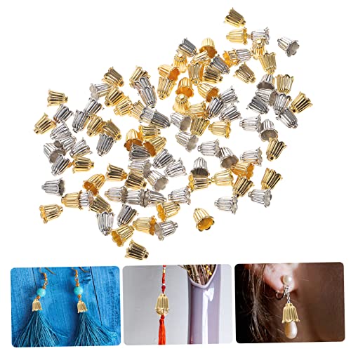 CLISPEED 100 Stück Blumen Perlenkappen Metallkegel Endkappen Gold und Silber Langlebige DIY Schmuckzubehör für Halsketten Armbänder Ohrringe Kreative Bastel und Dekorationsideen CLISPEED 100 Stück Blumen Perlenkappen Metallkegel Endkappen Gold und Silber Langlebige DIY Schmuckzubehör für Halsketten Armbänder Ohrringe Kreative Bastel und Dekorationsideen von CLISPEED