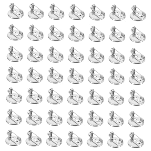 CLISPEED 100 Stück Brustnadel Rohlinge Broschenbasis Schmuckzubehör Silberfarbene zum DIY Schmuckherstellung für Damen und Bastler CLISPEED 100 Stück Brustnadel Rohlinge Broschenbasis Schmuckzubehör Silberfarbene zum DIY Schmuckherstellung für Damen und Bastler von CLISPEED