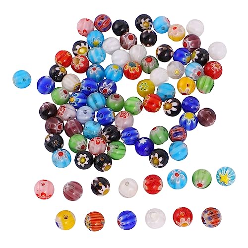 CLISPEED 100 Stück Bunte Glasperlen Mix für Schmuckherstellung DIY Armbänder Halsketten Lose Runde Perlen Zubehör für Kreative Bastelprojekte CLISPEED 100 Stück Bunte Glasperlen Mix für Schmuckherstellung DIY Armbänder Halsketten Lose Runde Perlen Zubehör für Kreative Bastelprojekte von CLISPEED
