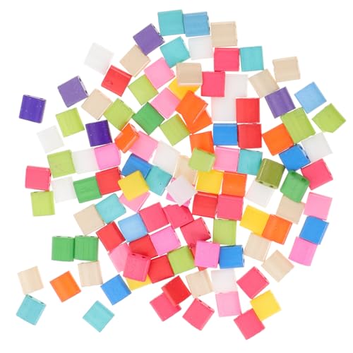 CLISPEED 100 Stück Bunte Glasperlen mit Zwei Löchern Quadratische DIY Perlen für Armband Halskette und Ohrring Schmuckherstellung zum Auffädeln und Basteln von Freundschaftsarmbändern CLISPEED 100 Stück Bunte Glasperlen mit Zwei Löchern Quadratische DIY Perlen für Armband Halskette und Ohrring Schmuckherstellung zum Auffädeln und Basteln von Freundschaftsarmbändern von CLISPEED