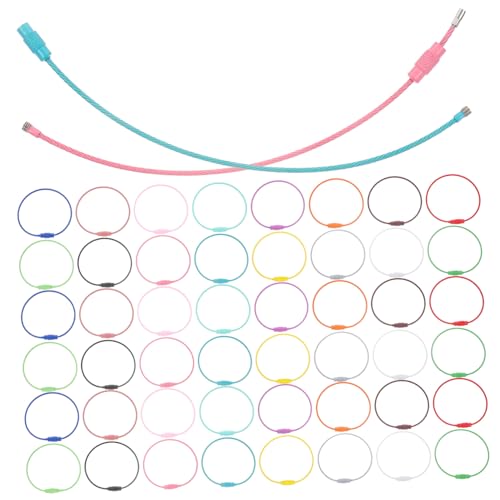 CLISPEED 100 Stück Bunte Schlüsselringe Tragbare Schlüsselanhänger für DIY Schraubverschluss für Gepäckanhänger für Reisen Feiern und Bastelprojekte von CLISPEED