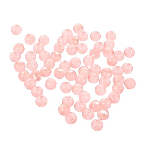 CLISPEED 100 Stück DIY Schmuckperlen Katzenauge Resin Rund Rosa Spacer Perlen für Armband Halskette Schmuckherstellung Zubehör CLISPEED 100 Stück DIY Schmuckperlen Katzenauge Resin Rund Rosa Spacer Perlen für Armband Halskette Schmuckherstellung Zubehör von CLISPEED