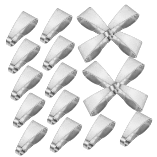 CLISPEED 100 Stück Edelstahl Schmuckverbindungsstücke Leicht Langlebig Hautfreundlich DIY Kettenanhänger Verschlüsse für Armband Halskette Zubehör von CLISPEED