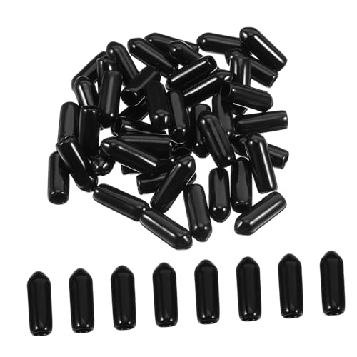 CLISPEED 100 Stück Flexible PVC Gewindeschutzkappen Schwarz Gummi Endkappen Schraubenschutz für Kabel Drahtabdeckungen Einfache Montage Vielseitig Einsetzbar zur Elektrischen CLISPEED 100 Stück Flexible PVC Gewindeschutzkappen Schwarz Gummi Endkappen Schraubenschutz für Kabel Drahtabdeckungen Einfache Montage Vielseitig Einsetzbar zur Elektrischen von CLISPEED