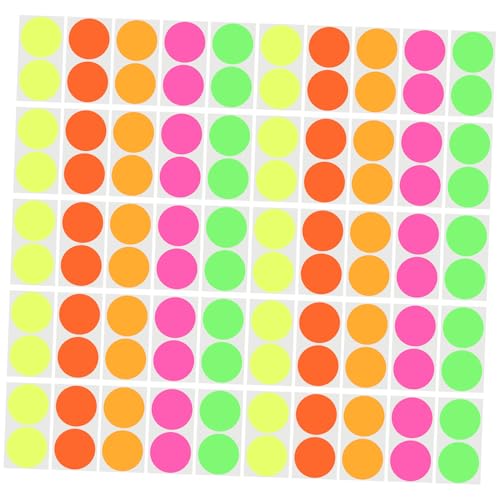 CLISPEED 100 Stück Fluoreszierende Farbige Punktaufkleber Selbstklebende Etiketten für Scrapbook Namensaufkleber Schule Dekorative Label Sticker Rückstandslos Entfernbar Vielseitig CLISPEED 100 Stück Fluoreszierende Farbige Punktaufkleber Selbstklebende Etiketten für Scrapbook Namensaufkleber Schule Dekorative Label Sticker Rückstandslos Entfernbar Vielseitig von CLISPEED