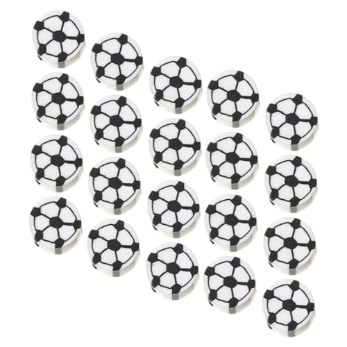 CLISPEED 100 Stück Fußballperlen bastelzeug bastel materialien wischtelgeschenk beads for jewellery Bausatz Perlen für Schmuckhersteller bunt Schmuckperlen Sport-Abstandsperlen Polymer-Ton von CLISPEED