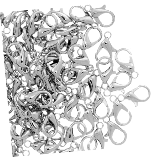 CLISPEED 100 Stück Glänzende Karabinerverschlüsse aus Zinklegierung für Schmuckherstellung DIY Anhänger Halsketten Armbänder Einfache Handhabung Vielseitig Einsetzbar CLISPEED 100 Stück Glänzende Karabinerverschlüsse aus Zinklegierung für Schmuckherstellung DIY Anhänger Halsketten Armbänder Einfache Handhabung Vielseitig Einsetzbar von CLISPEED