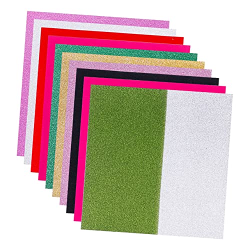 CLISPEED 100 Stück Glitzerpapier Bastelmaterial für Diy Farben für Einladungen Dekorationen Verpackungen und Bastelprojekte von CLISPEED