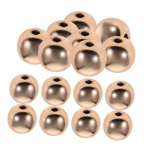 CLISPEED 100 Stück Goldene Spacer Perlen Nahtlose Runde Perlen für Schmuckherstellung Bastelperlen für Armbänder und DIY Projekte CLISPEED 100 Stück Goldene Spacer Perlen Nahtlose Runde Perlen für Schmuckherstellung Bastelperlen für Armbänder und DIY Projekte von CLISPEED