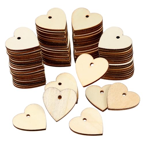 CLISPEED 100 Stück Holzherzen Bastelset mit Juteschnur Natürliche Holzstücke zum Bemalen und Beschriften DIY Herz Holzscheiben für Hochzeit Deko Anhänger Tischdeko Handwerk CLISPEED 100 Stück Holzherzen Bastelset mit Juteschnur Natürliche Holzstücke zum Bemalen und Beschriften DIY Herz Holzscheiben für Hochzeit Deko Anhänger Tischdeko Handwerk von CLISPEED
