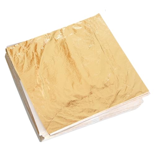 CLISPEED 100 Stück Imitationsgold Folienpapier Leichtes Dekorationsmaterial für Malerei Kunsthandwerk Möbelrestaurierung Scrapbooking für Projekte CLISPEED 100 Stück Imitationsgold Folienpapier Leichtes Dekorationsmaterial für Malerei Kunsthandwerk Möbelrestaurierung Scrapbooking für Projekte von CLISPEED